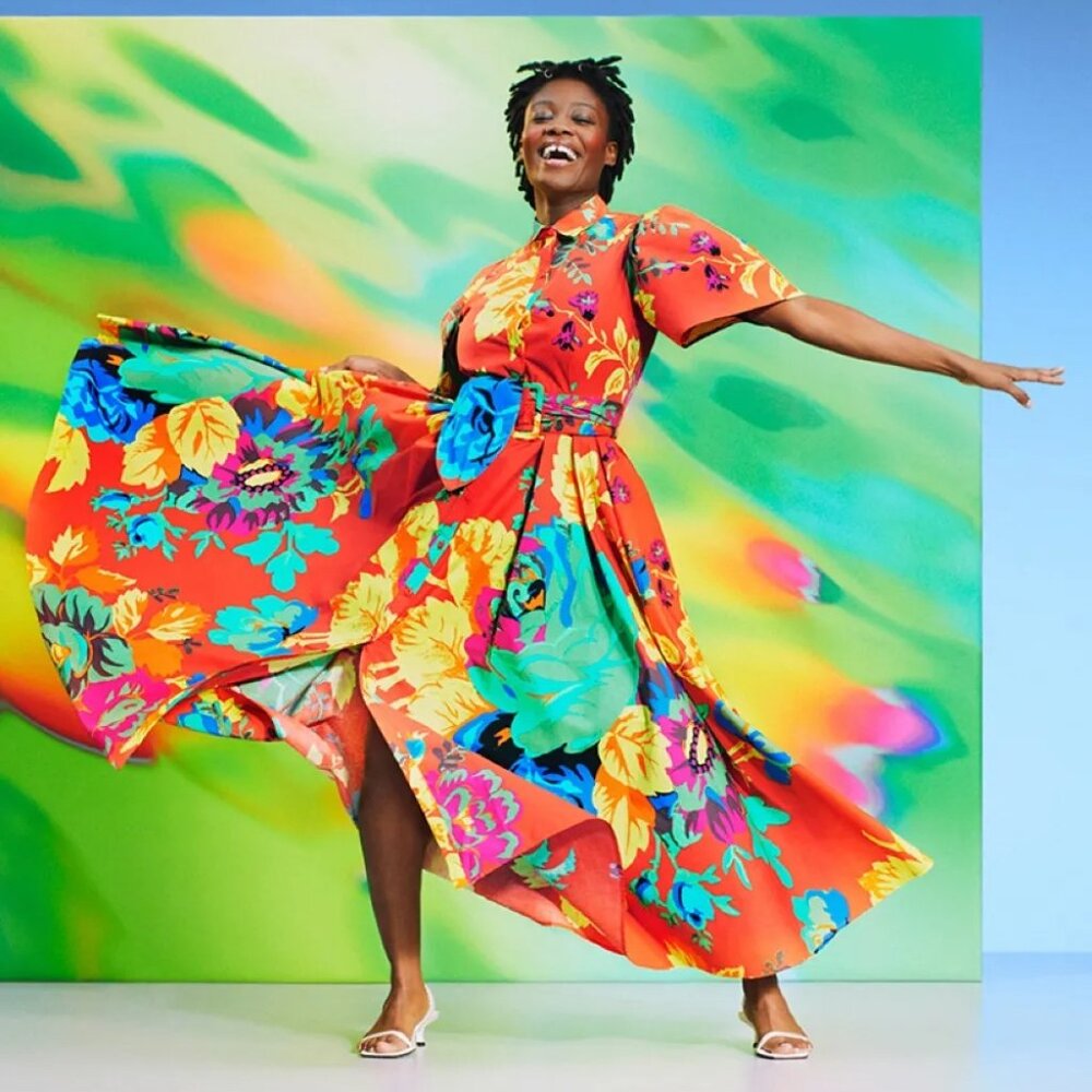 Christopher John Rogers x Target Floral Puff Sleeve Shirtdress